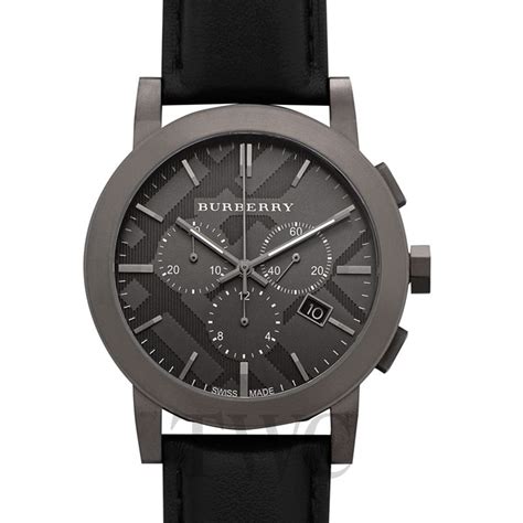 herren burberry the city chronograf uhr bu9364|BURBERRY BU9364 City Chronograph Men's Watch SS/Leather .